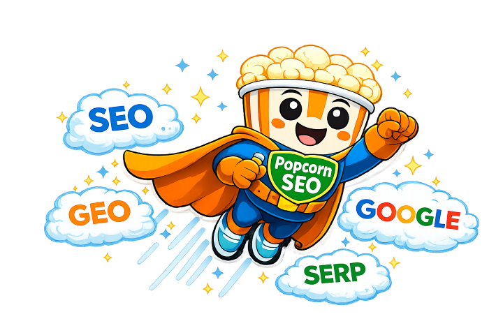 Mascotte Popcorn SEO SEO & GEO